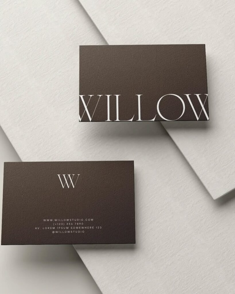 Minimal Interior Design Branding Mockup | Willow Studio
